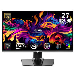 Монитор MSI MAG 272UP QD-OLED X24, 27" QD-OLED 3840x2160, 0.03ms 240Hz, G-SYNC - 9S6-3CD79A-024 - 1
