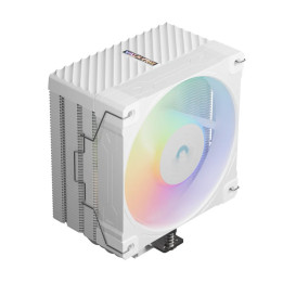 Охладител за процесор VALKYRIE Surge SL125 White, 120mm, 1x A-RGB вентилатор, 800-2150 RPM, съвместимост AM5/AM4/LGA1851/LGA1700