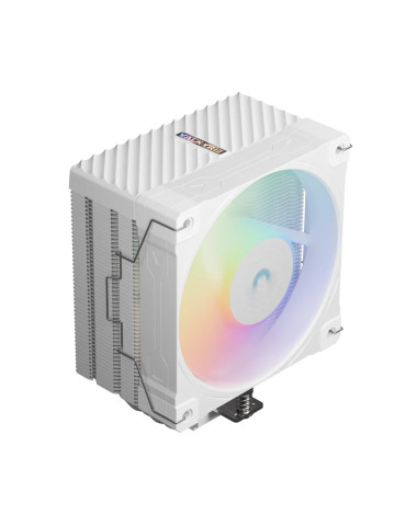 Охладител за процесор VALKYRIE Surge SL125 White, 120mm, 1x A-RGB вентилатор, 800-2150 RPM, съвместимост AM5/AM4/LGA1851/LGA1700