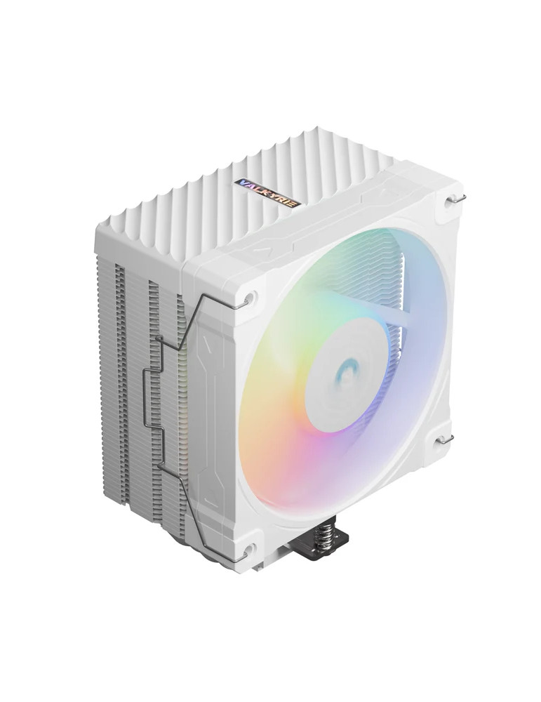Охладител за процесор VALKYRIE Surge SL125 White, 120mm, 1x A-RGB вентилатор, 800-2150 RPM, съвместимост AM5/AM4/LGA1851/LGA1700