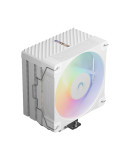 Охладител за процесор VALKYRIE Surge SL125 White, 120mm, 1x A-RGB вентилатор, 800-2150 RPM, съвместимост AM5/AM4/LGA1851/LGA1700