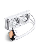 Водно охлаждане за процесор VALKYRIE A240 White, Течно охлаждане, 2x120mm вентилатора, 800-2300 RPM помпа, ARGB LED, Intel/AMD с