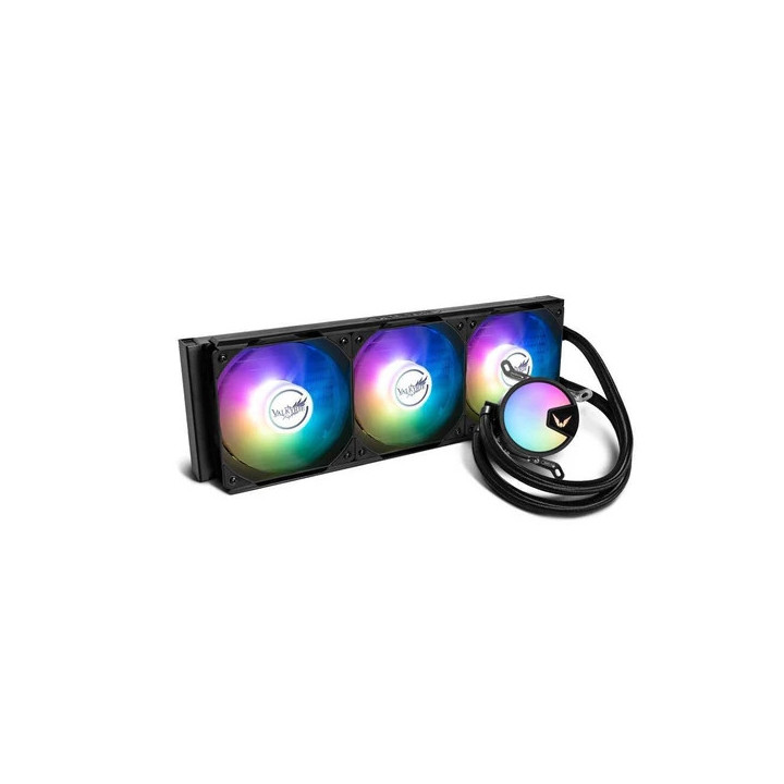 Водно охлаждане за процесор VALKYRIE A360, Liquid cooling 360mm, 3x120mm вентилатора, ARGB, съвместимост Intel/AMD - VK-AIOA360B