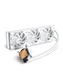 Водно охлаждане за процесор VALKYRIE A360 White, 3x120mm вентилатора, Liquid cooling, LGA115x/1700/2011/2066/AM4/AM5 - VK-AIOA36