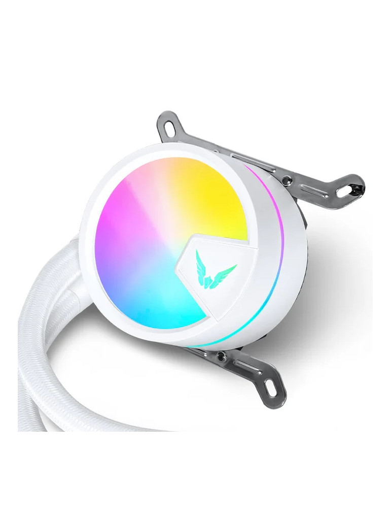 Водно охлаждане за процесор VALKYRIE A360 White, 3x120mm вентилатора, Liquid cooling, LGA115x/1700/2011/2066/AM4/AM5 - VK-AIOA36