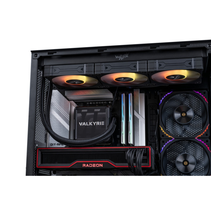 Водно охлаждане за процесор VALKYRIE B-GT360 ARGB LCD, 3x120mm вентилатора, 1700-2800RPM помпа, LCD дисплей, Intel/AMD съвместим