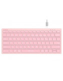 Bluetooth клавиатура A4TECH FBX51C FSTyler, Bluetooth, 2.4 GHz, USB-C, Кирилизирана, Розов