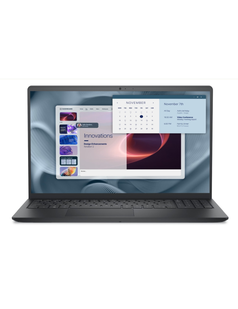 Лаптоп Dell Pro 15 Essential PV15250, 15.6" FHD 1920x1080 120Hz, Intel Core 3 100U, 8GB DDR5, 512GB SSD, Win 11 Pro - PV15250_RP
