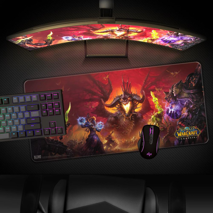Геймърски пад BLIZZARD World of WarCraft XL, 900x420mm, Многоцветен - 4