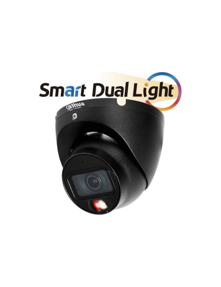 IP камера Dahua IPC-HDW1639T-A-IL-0280B-S6-BLACK, 5MP Eyeball, 2.8mm, микрофон, 30м IR - IPC-HDW1639T-A-IL-0280B-S6-BLACK - 2