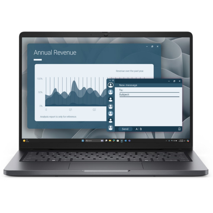 Лаптоп Dell Pro 14 PC14255, 14" FHD+ 1920x1200 IPS, AMD Ryzen 5 PRO 230, 16GB DDR5, 512GB SSD, Win 11 Pro - BTO509_PC14255_EMEA 