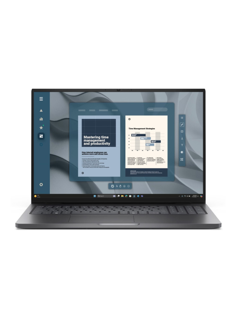 Лаптоп Dell Pro 16 PC16255, 16" FHD+ 1920x1200 IPS, AMD Ryzen 5 PRO 230, 16GB DDR5, 1TB SSD, Win 11 Pro - BTO510_PC16255_EMEA - 