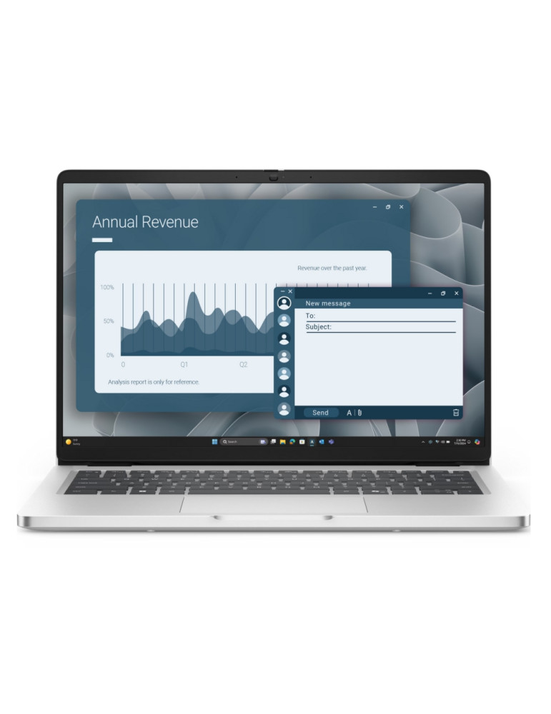 Лаптоп Dell Pro 14 PC14255, 14" FHD+ 1920x1200 IPS, AMD Ryzen AI 5 PRO 340, 16GB DDR5, 512GB SSD, Win 11 Pro - BTO601_PC14255_EM