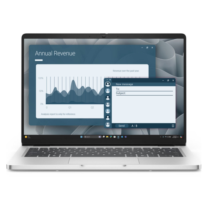 Лаптоп Dell Pro 14 PC14255, 14" FHD+ 1920x1200 IPS, AMD Ryzen AI 5 PRO 340, 16GB DDR5, 512GB SSD, Win 11 Pro - BTO601_PC14255_EM