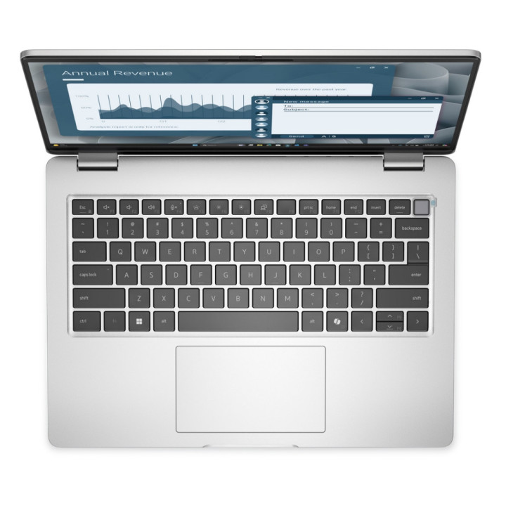 Лаптоп Dell Pro 14 PC14255, 14" FHD+ 1920x1200 IPS, AMD Ryzen AI 5 PRO 340, 16GB DDR5, 512GB SSD, Win 11 Pro - BTO601_PC14255_EM