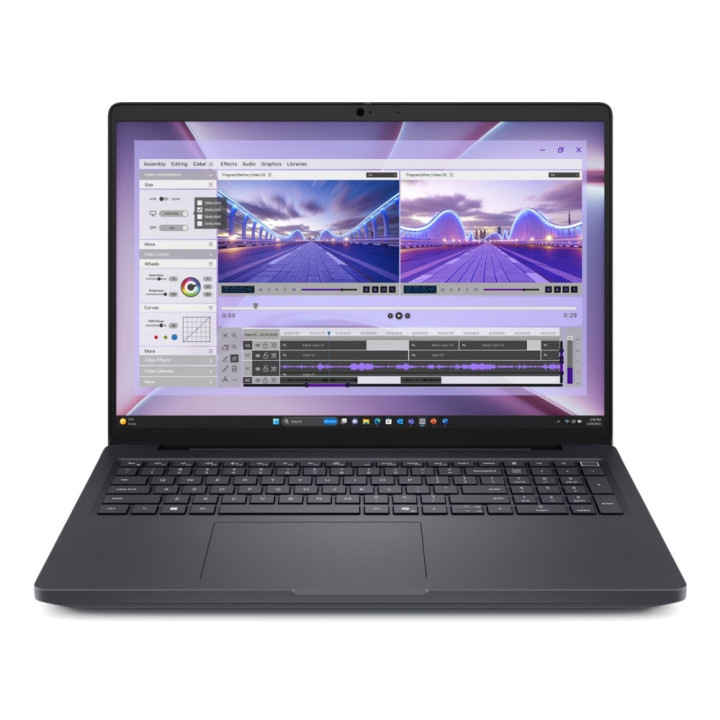 Лаптоп Dell Precision 16 MC16250, 16" FHD+ 1920x1200, Intel Core Ultra 7 265H vPro, RTX PRO 500 6GB, 32GB DDR5, 1TB SSD, Win 11 