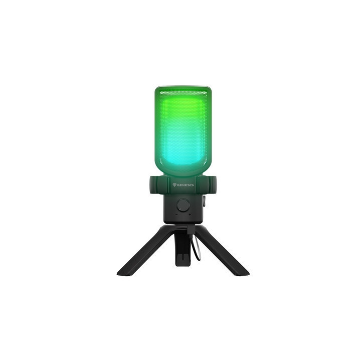 Микрофон Genesis Radium 250 USB, USB Type-C, Condenser Cardioid, 50-16000 Hz, Шумопотискане, Стойка, Черен - NGM-2352 - 1