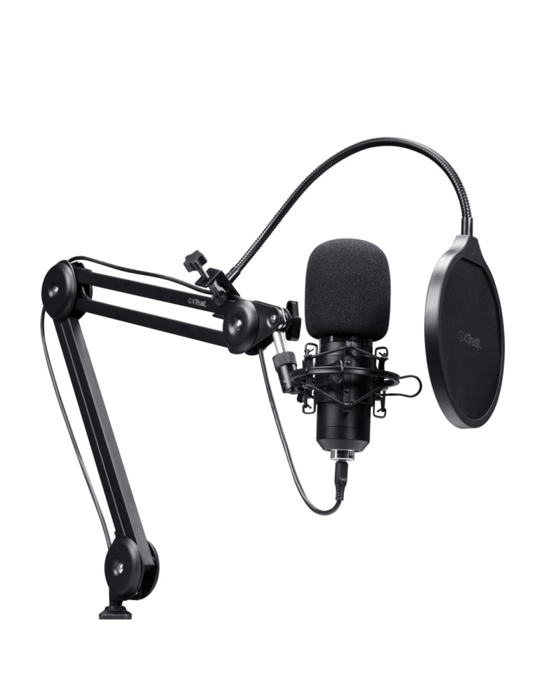 Микрофон TRUST GXT270 Emita II, Condenser, Cardioid, USB, 2.5m кабел, със стойка - 25770 - 2