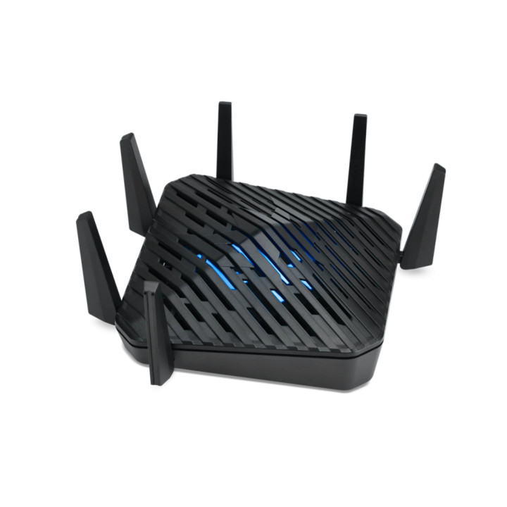 Рутер ACER Predator Connect W6, WiFi 6E (802.11ax), 2.4/5/6 GHz, 4x Gigabit LAN, USB, WPA3 - FF.G22WW.001 - 2