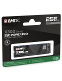 SSD диск EMTEC X300, 256GB NVMe M.2 PCIe Gen 3.0, до 2500/1200MB/s - ECSSD256GX300 - 1