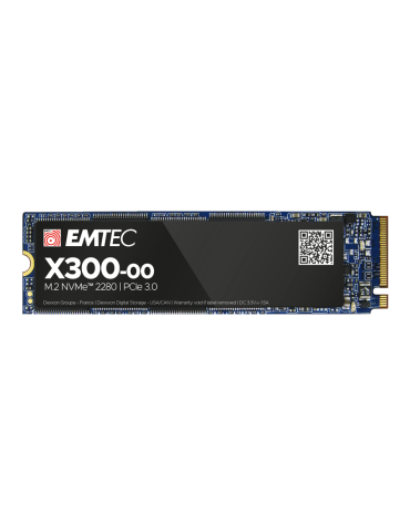 SSD диск EMTEC X300, 1TB NVMe M.2 PCIe 3.0, 3000/2500MB/s - ECSSD1TX300 - 1