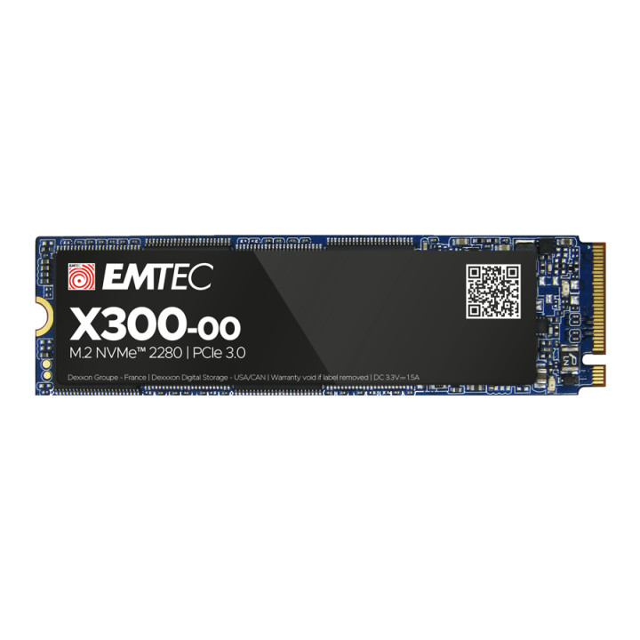 SSD диск EMTEC X300, 1TB NVMe M.2 PCIe 3.0, 3000/2500MB/s - ECSSD1TX300 - 1