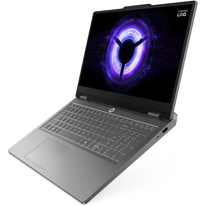 Лаптоп Lenovo LOQ Essential, 15.6" IPS 1920x1080 144Hz, AMD Ryzen 7 170, RTX 5050 8GB, 16GB DDR5, 512GB SSD, без ОС - 83VA000HBM