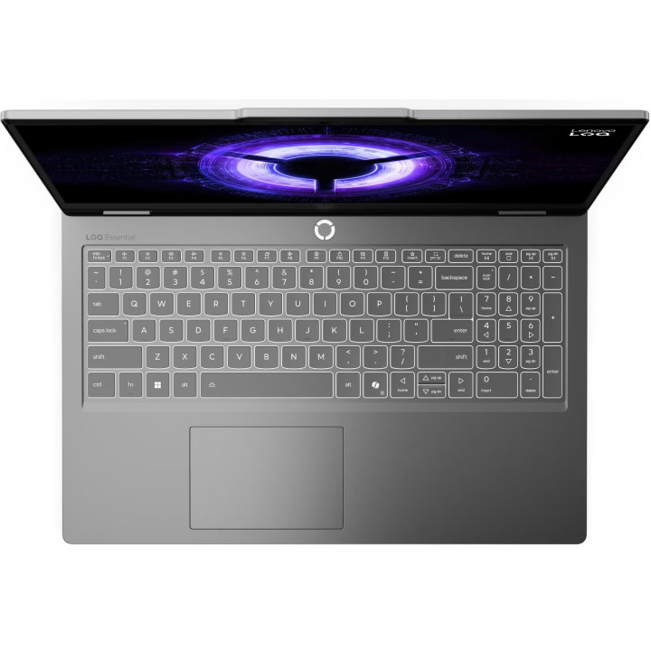 Лаптоп Lenovo LOQ Essential, 15.6" IPS 1920x1080 144Hz, AMD Ryzen 7 170, RTX 5050 8GB, 16GB DDR5, 512GB SSD, без ОС - 83VA000HBM
