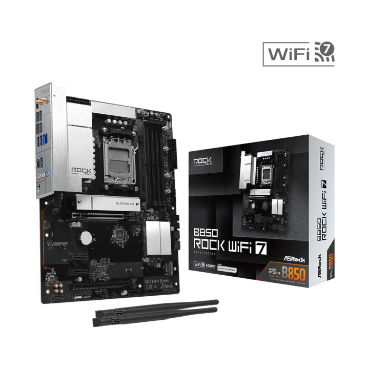 Дънна платка ASROCK B850 Rock WiFi 7, AM5 - 1