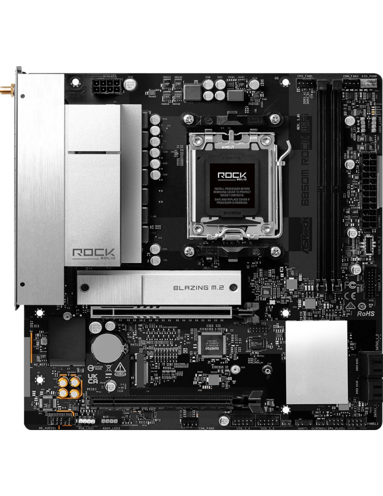 Motherboard ASROCK B850M Rock WiFi 7 - 90-MXBU70-A0UAYZ - 2