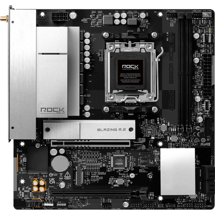 Motherboard ASROCK B850M Rock WiFi 7 - 90-MXBU70-A0UAYZ - 2