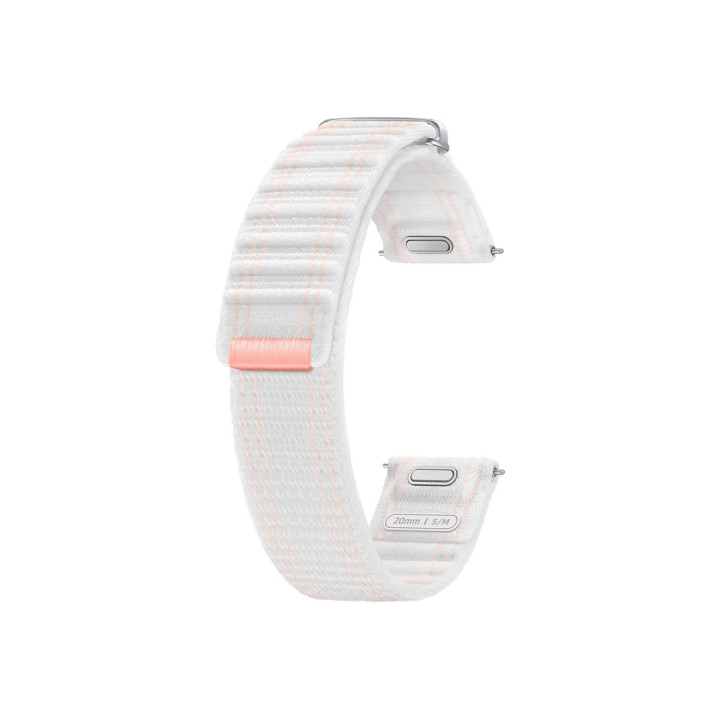 Каишка Samsung Watch7 Fabric Band 40mm, Pink White  - ET-SVL30SWEGEU - 1