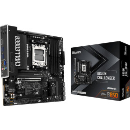 Дънна платка ASROCK B850M Challenger, AM5, 4x DDR5, PCIe 5.0, mATX - 90-MXBU50-A0UAYZ - 1