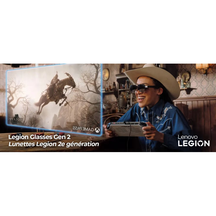 VR очила LENOVO Legion Glasses gen 2, 0.6" 1920x1080, 43.5° FOV, 800 nits, черни - GY21R10234 - 1