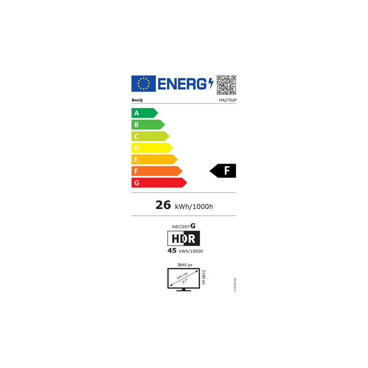 Монитор BenQ MA270UP, 27" 4K IPS - 9