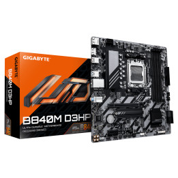 Дънна платка GIGABYTE B840M D3HP, AM5 сокет, AMD B840 чипсет, DDR5 памет, Micro ATX - 1