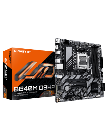 Дънна платка GIGABYTE B840M D3HP, AM5 сокет, AMD B840 чипсет, DDR5 памет, Micro ATX - 1