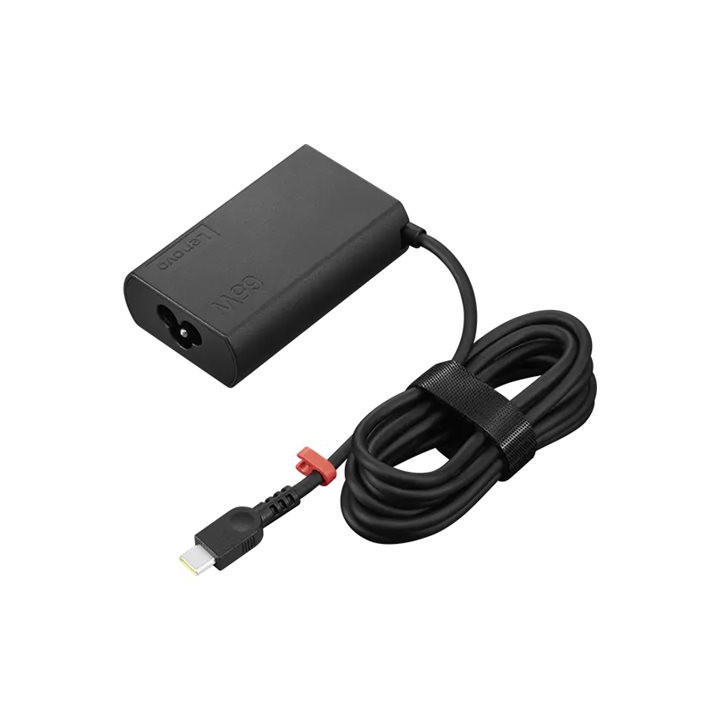 Адаптер за лаптоп LENOVO 65W Slim GaN USB-C, EU - 4X21R04793 - 1