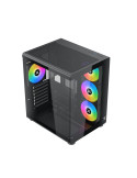 Кутия за компютър Xigmatek Aqua Compact Air, Middle Tower ATX, 4 ARGB Вентилатора, Tempered Glass - EN48265 - 2