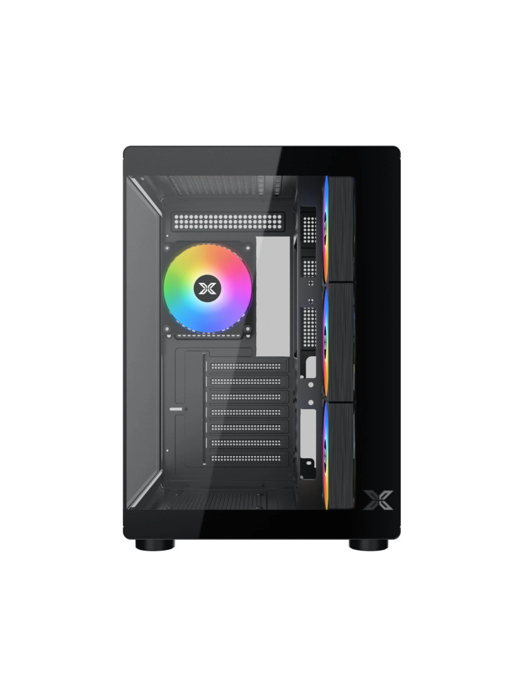 Кутия за компютър Xigmatek Aqua Compact Air, Middle Tower ATX, 4 ARGB Вентилатора, Tempered Glass - EN48265 - 3