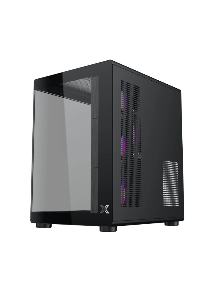 Кутия за компютър Xigmatek Aqua Compact Air, Middle Tower ATX, 4 ARGB Вентилатора, Tempered Glass - EN48265 - 4