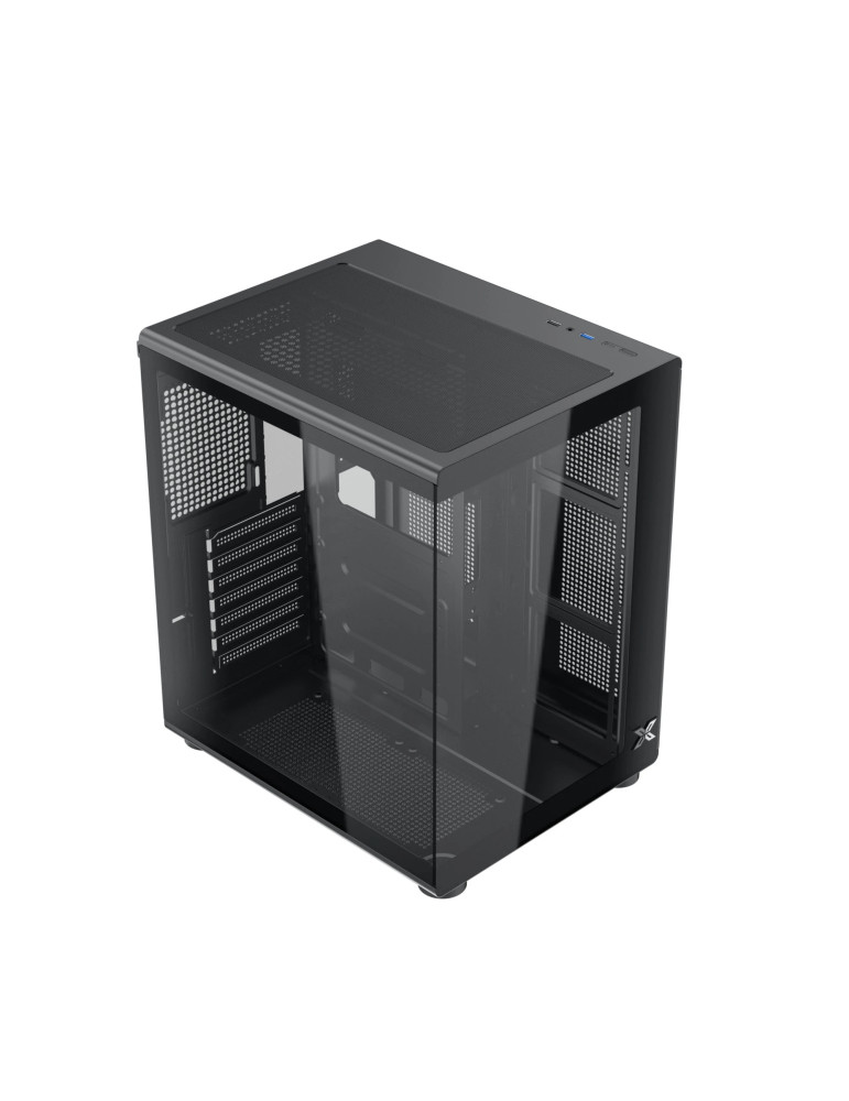 Кутия за компютър Xigmatek Aqua Compact Air, Middle Tower ATX, 4 ARGB Вентилатора, Tempered Glass - EN48265 - 10