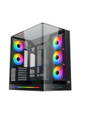Кутия за компютър Xigmatek PANO II, Middle Tower, E-ATX, 8x ARGB вентилатора, Темперирано стъкло - EN48418 - 1