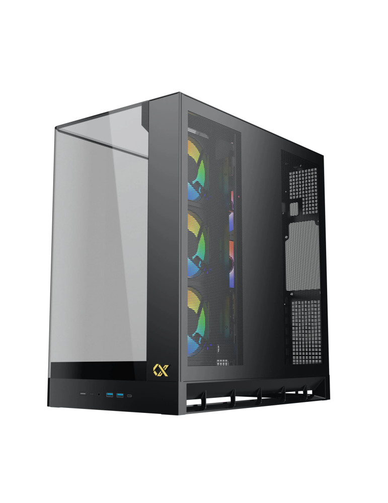 Кутия за компютър Xigmatek PANO II, Middle Tower, E-ATX, 8x ARGB вентилатора, Темперирано стъкло - EN48418 - 4