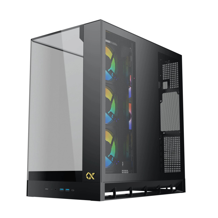 Кутия за компютър Xigmatek PANO II, Middle Tower, E-ATX, 8x ARGB вентилатора, Темперирано стъкло - EN48418 - 4