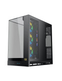 Кутия за компютър Xigmatek PANO II, Middle Tower, E-ATX, 8x ARGB вентилатора, Темперирано стъкло - EN48418 - 4