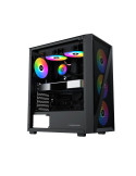 Кутия за компютър Xigmatek Blade, Middle Tower ATX, 4 RGB вентилатора, Tempered Glass - EN40887 - 2