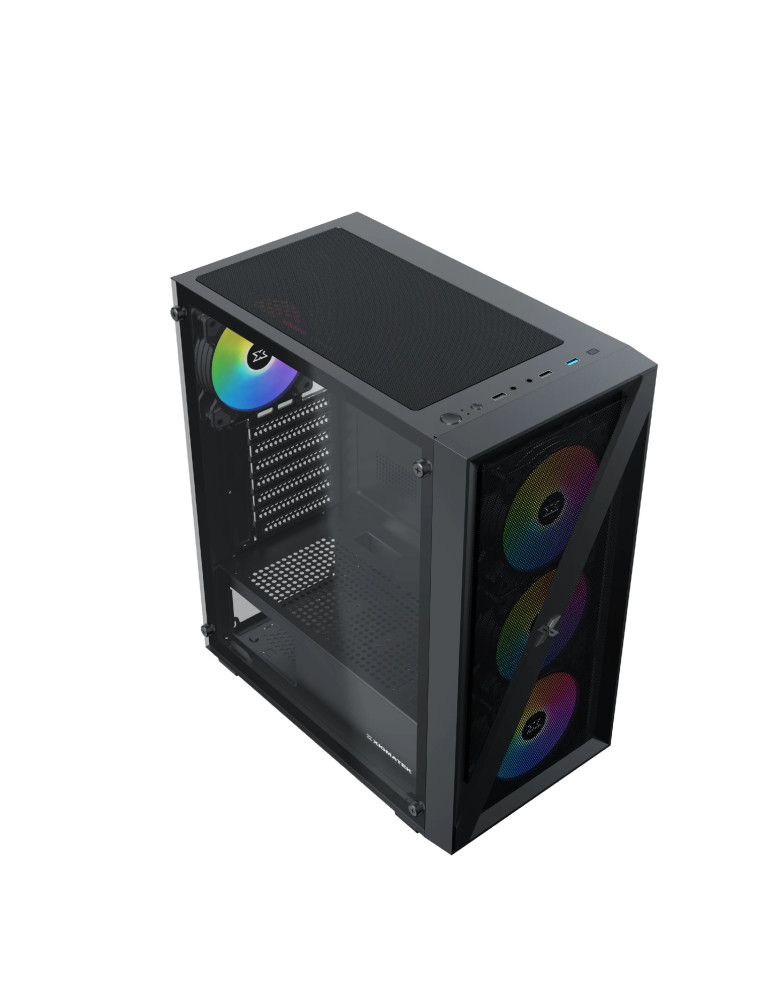 Кутия за компютър Xigmatek Blade, Middle Tower ATX, 4 RGB вентилатора, Tempered Glass - EN40887 - 3