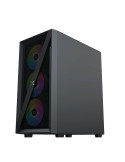 Кутия за компютър Xigmatek Blade, Middle Tower ATX, 4 RGB вентилатора, Tempered Glass - EN40887 - 5