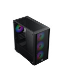 Кутия за компютър Xigmatek NYX Air II, Mini Tower mATX, 4 RGB вентилатора, Tempered Glass - EN42270 - 2